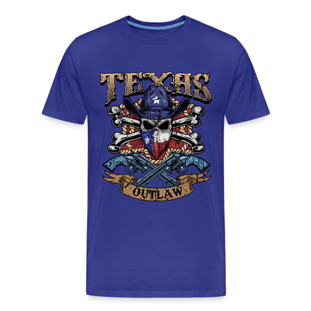 Texas Outlaw Men's Premium T-Shirt - royal blue