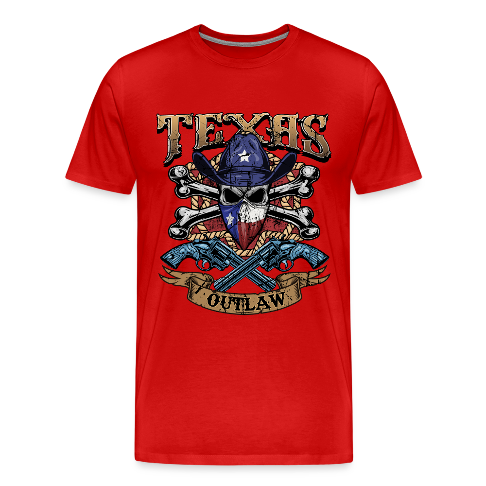 Texas Outlaw Men's Premium T-Shirt - red