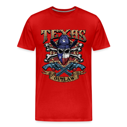 Texas Outlaw Men's Premium T-Shirt - red