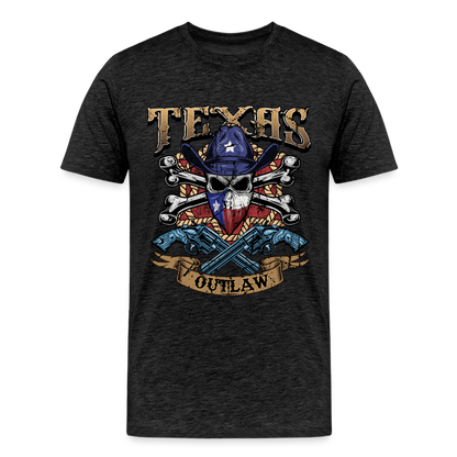 Texas Outlaw Men's Premium T-Shirt - charcoal grey