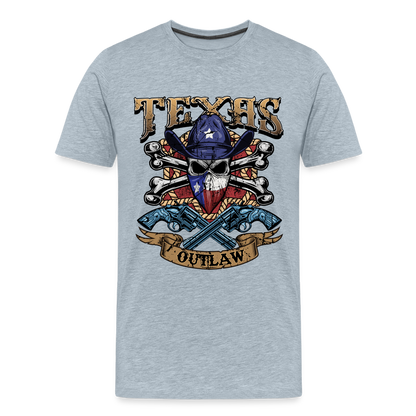 Texas Outlaw Men's Premium T-Shirt - heather ice blue