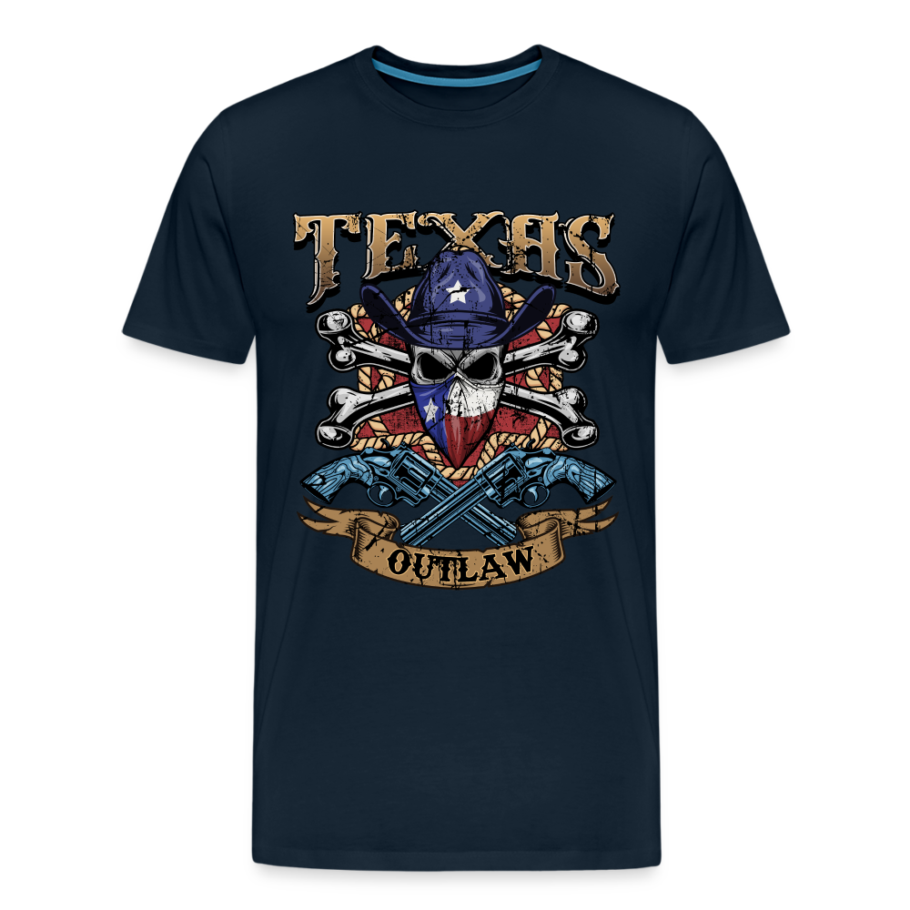 Texas Outlaw Men's Premium T-Shirt - deep navy