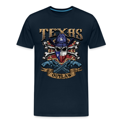 Texas Outlaw Men's Premium T-Shirt - deep navy