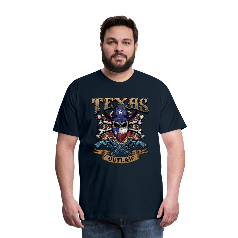 Texas Outlaw Men's Premium T-Shirt - deep navy