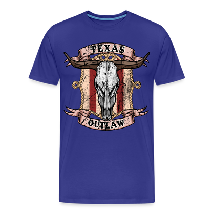 Texas Outlaw Men's Premium T-Shirt - royal blue