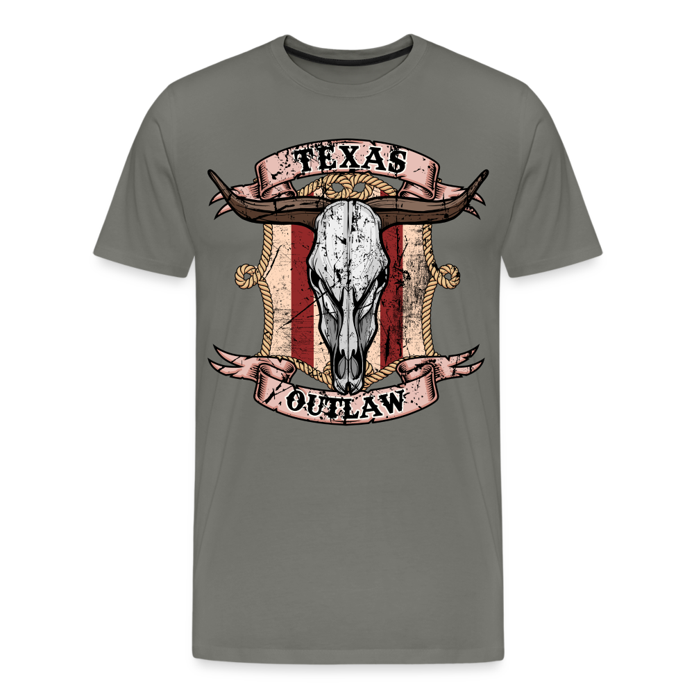 Texas Outlaw Men's Premium T-Shirt - asphalt gray