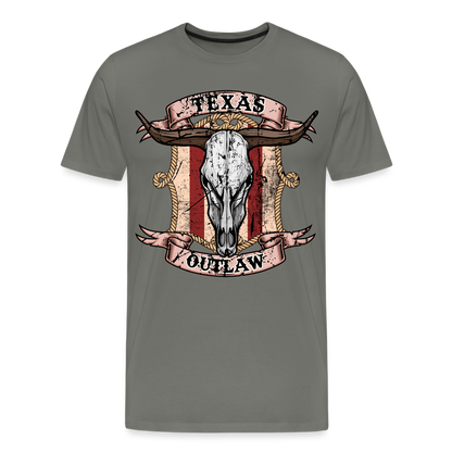 Texas Outlaw Men's Premium T-Shirt - asphalt gray