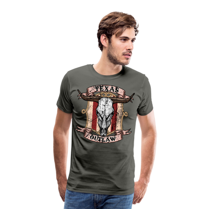 Texas Outlaw Men's Premium T-Shirt - asphalt gray