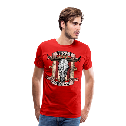 Texas Outlaw Men's Premium T-Shirt - red