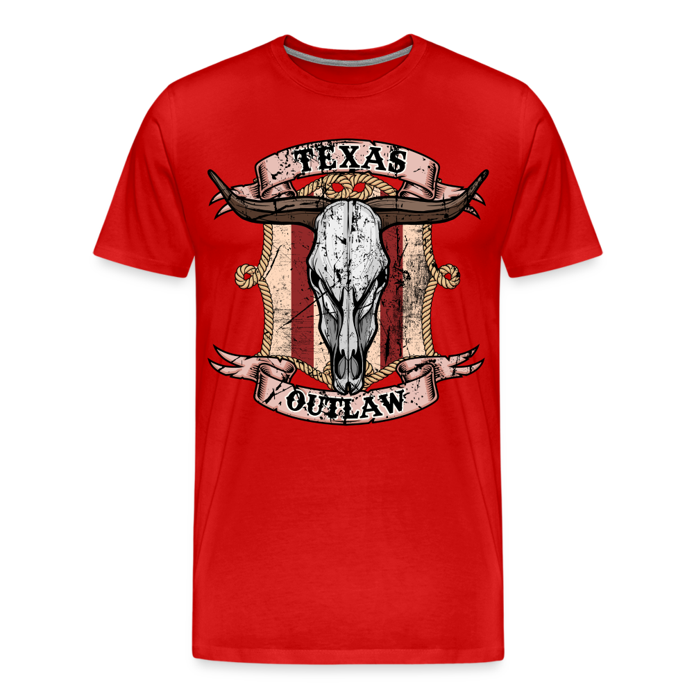 Texas Outlaw Men's Premium T-Shirt - red