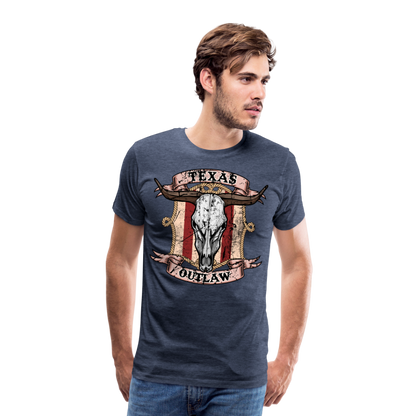 Texas Outlaw Men's Premium T-Shirt - heather blue