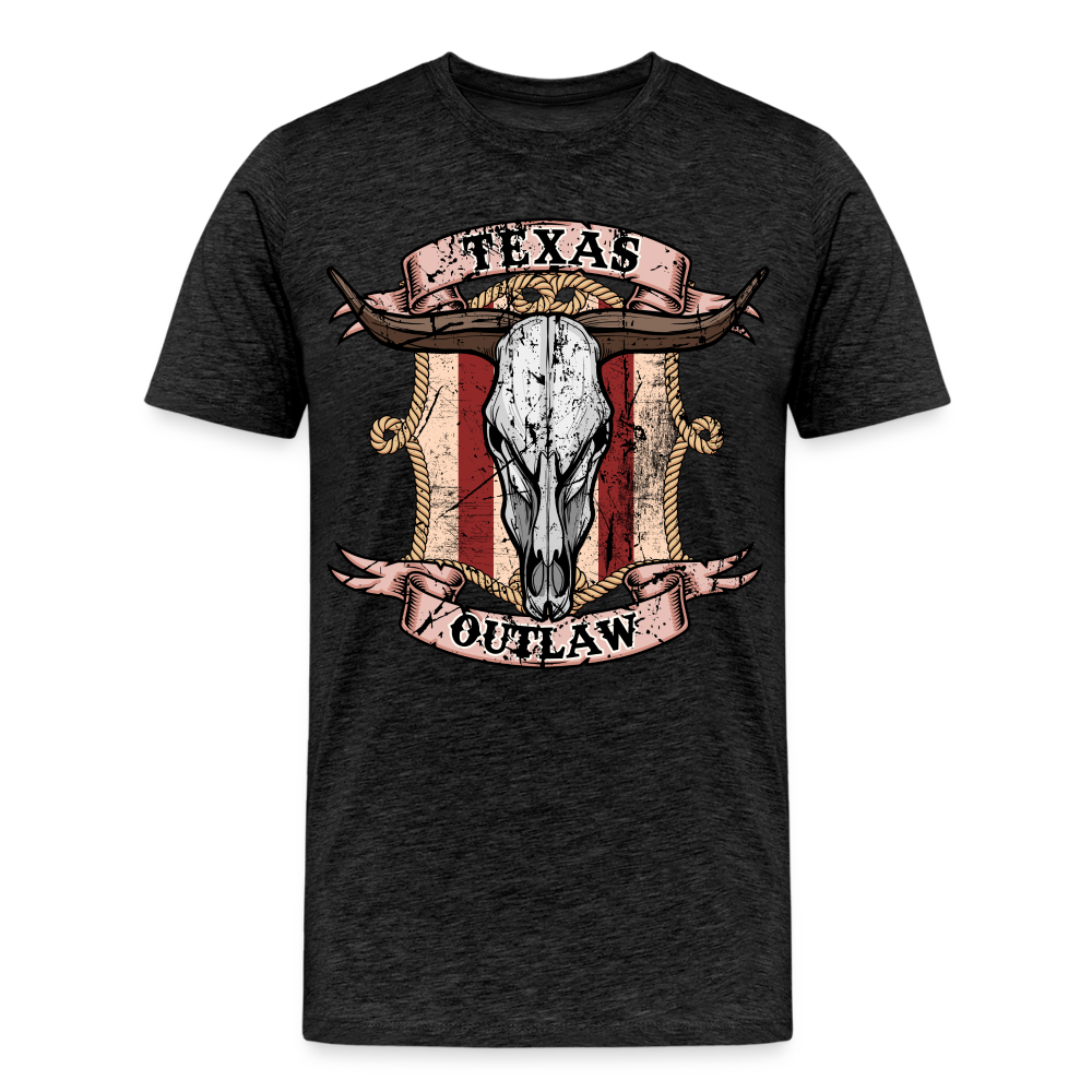 Texas Outlaw Men's Premium T-Shirt - charcoal grey