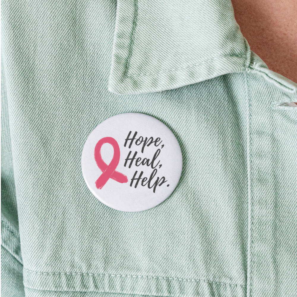 GU 'Hope Heal Help' Small Buttons - white