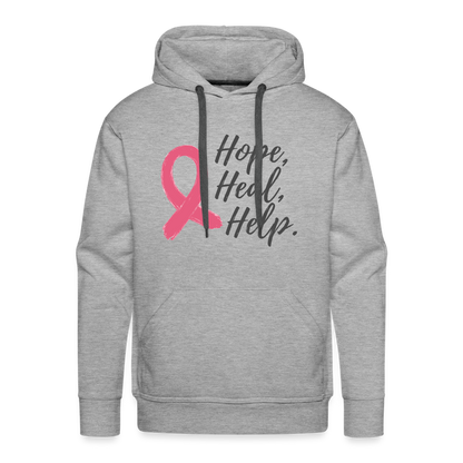 GU 'Hope Heal Help' Premium Hoodie - heather grey