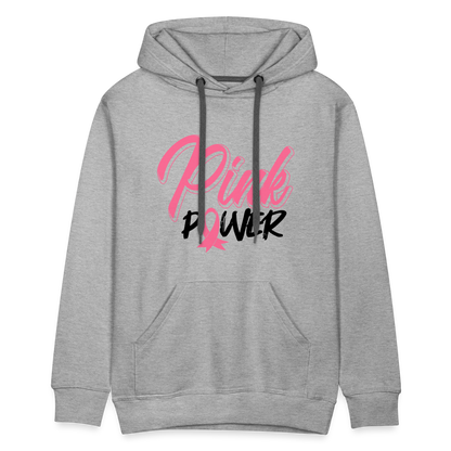 GU 'Pink Power' Premium Hoodie - heather grey