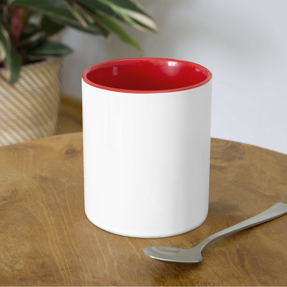 Asher B Contrast Coffee Mug - white/red