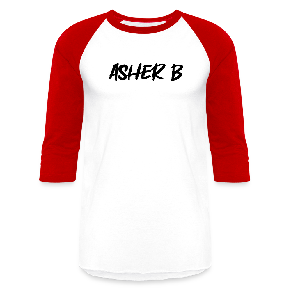 Asher B Baseball T-Shirt - white/red