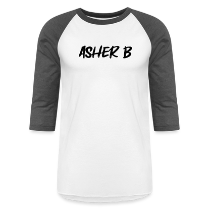 Asher B Baseball T-Shirt - white/charcoal