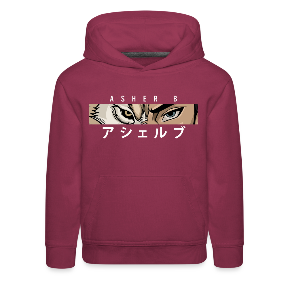 Asher B Youth Premium Hoodie - burgundy