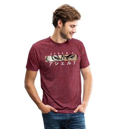 Asher B Tri-Blend T-Shirt - heather cranberry