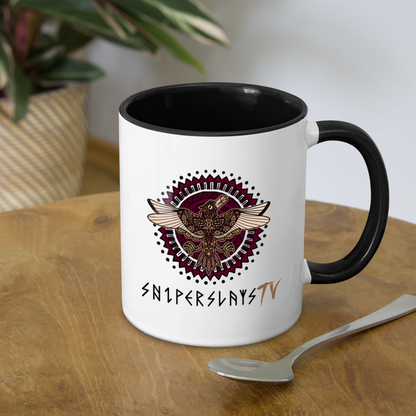 Sniper Slays Contrast Coffee Mug - white/black