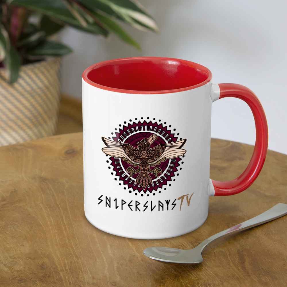 Sniper Slays Contrast Coffee Mug - white/red