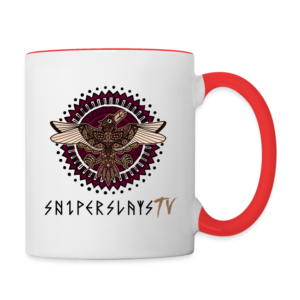 Sniper Slays Contrast Coffee Mug - white/red