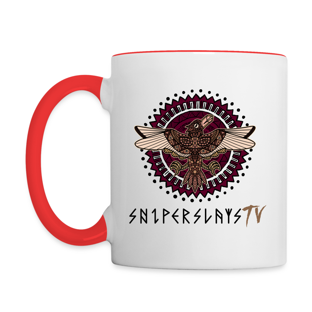 Sniper Slays Contrast Coffee Mug - white/red