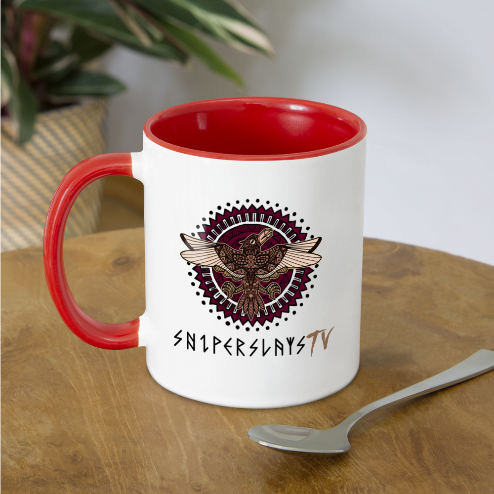 Sniper Slays Contrast Coffee Mug - white/red