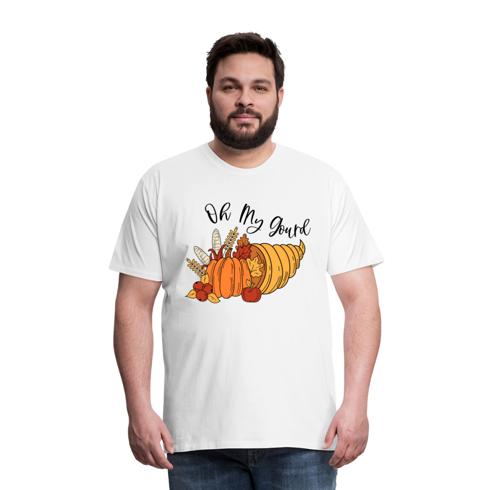 GU 'Oh My Gourd' Unisex Premium T-Shirt - white