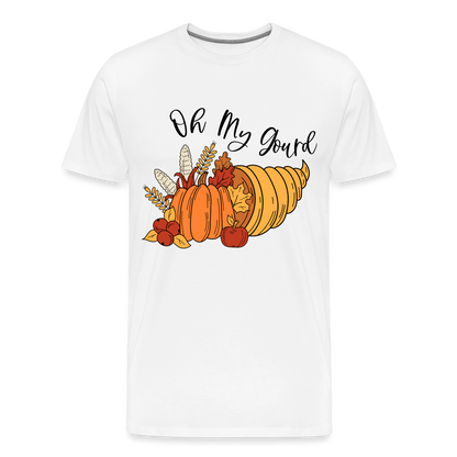 GU 'Oh My Gourd' Unisex Premium T-Shirt - white