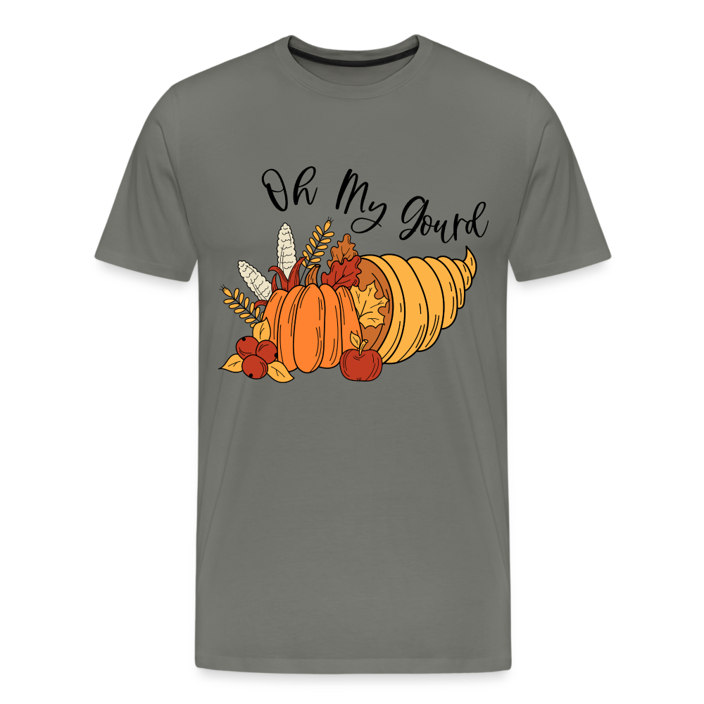 GU 'Oh My Gourd' Unisex Premium T-Shirt - asphalt gray