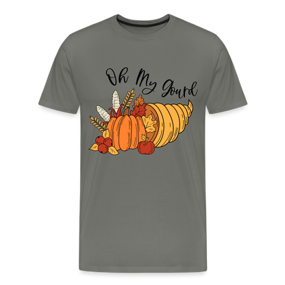 GU 'Oh My Gourd' Unisex Premium T-Shirt - asphalt gray