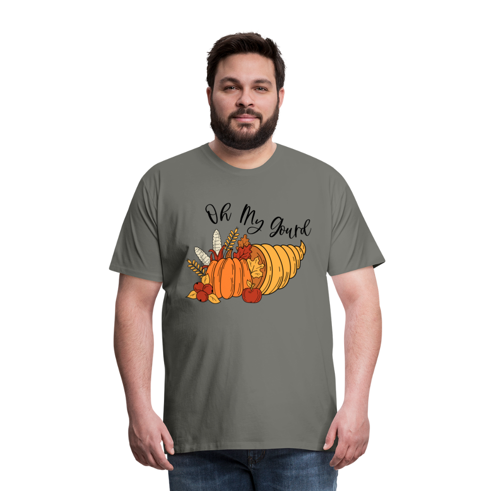 GU 'Oh My Gourd' Unisex Premium T-Shirt - asphalt gray