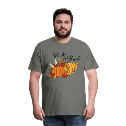 GU 'Oh My Gourd' Unisex Premium T-Shirt - asphalt gray