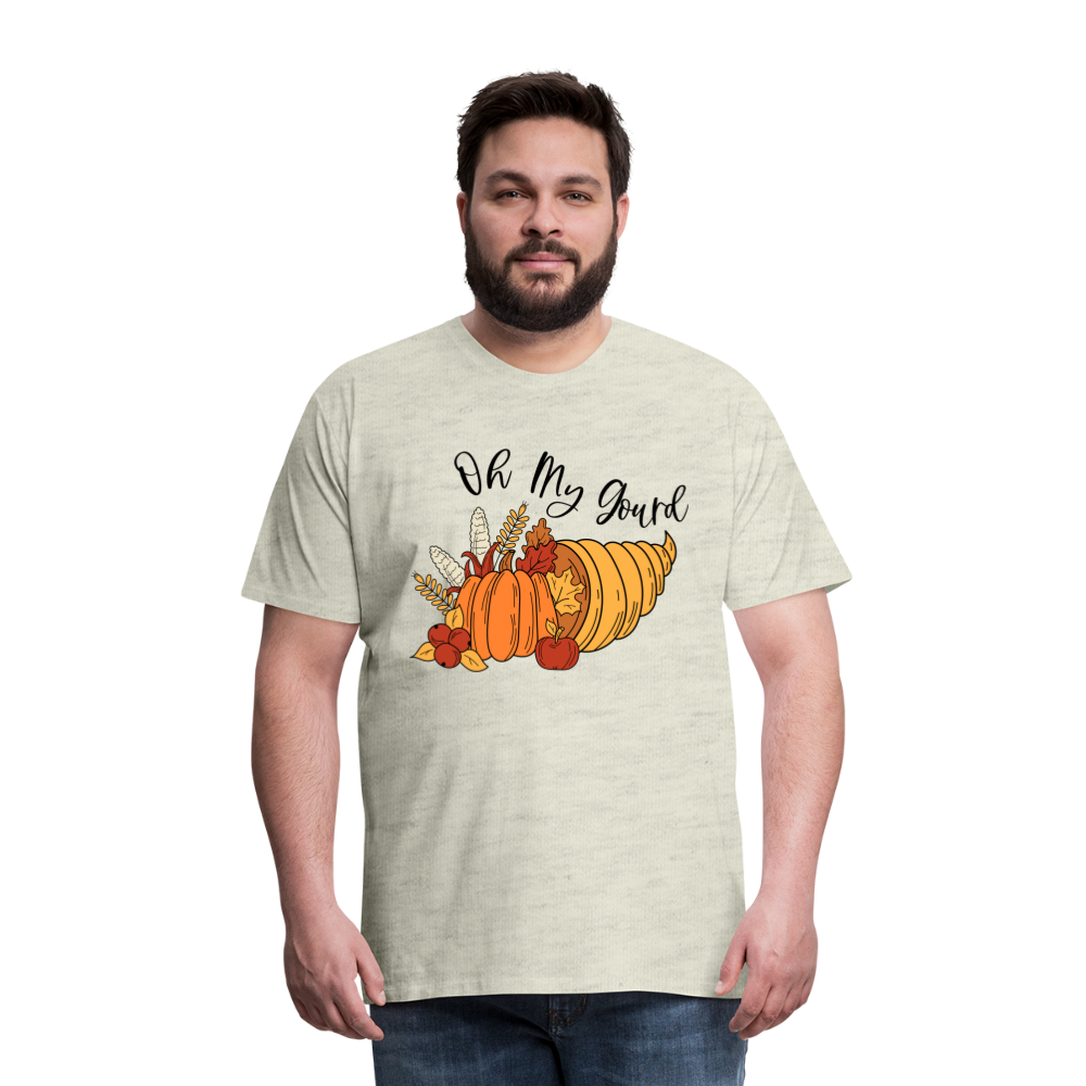 GU 'Oh My Gourd' Unisex Premium T-Shirt - heather oatmeal