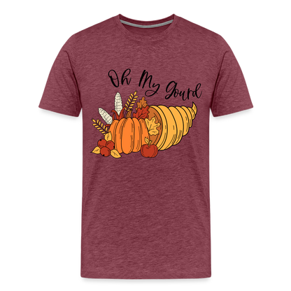 GU 'Oh My Gourd' Unisex Premium T-Shirt - heather burgundy