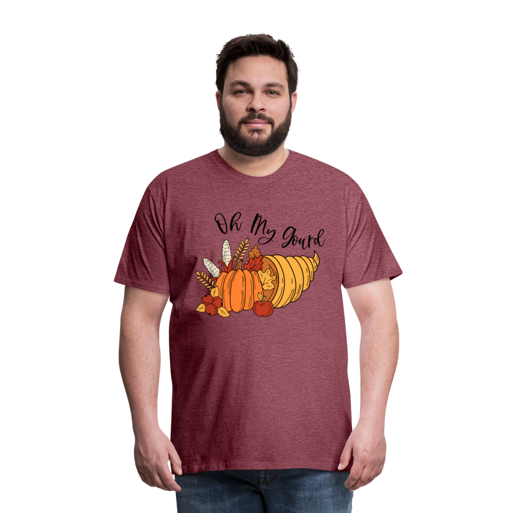 GU 'Oh My Gourd' Unisex Premium T-Shirt - heather burgundy