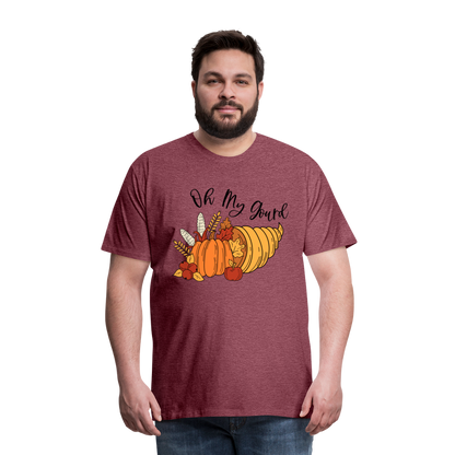 GU 'Oh My Gourd' Unisex Premium T-Shirt - heather burgundy