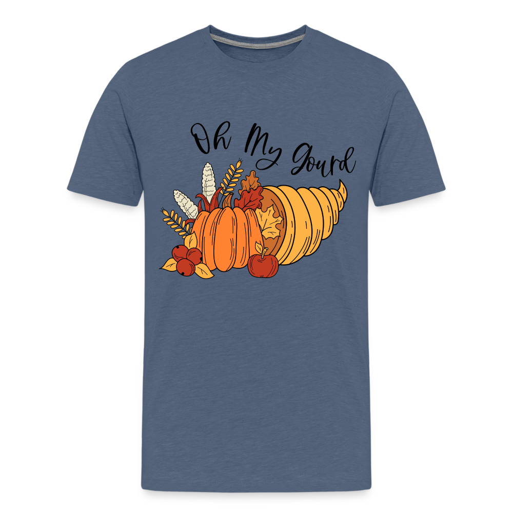 GU 'Oh My Gourd' Unisex Premium T-Shirt - heather blue