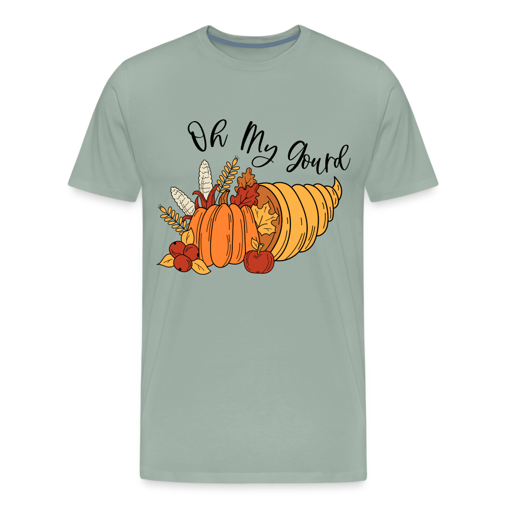 GU 'Oh My Gourd' Unisex Premium T-Shirt - steel green