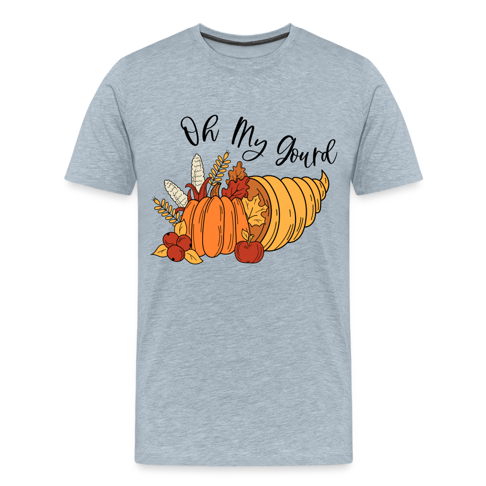 GU 'Oh My Gourd' Unisex Premium T-Shirt - heather ice blue