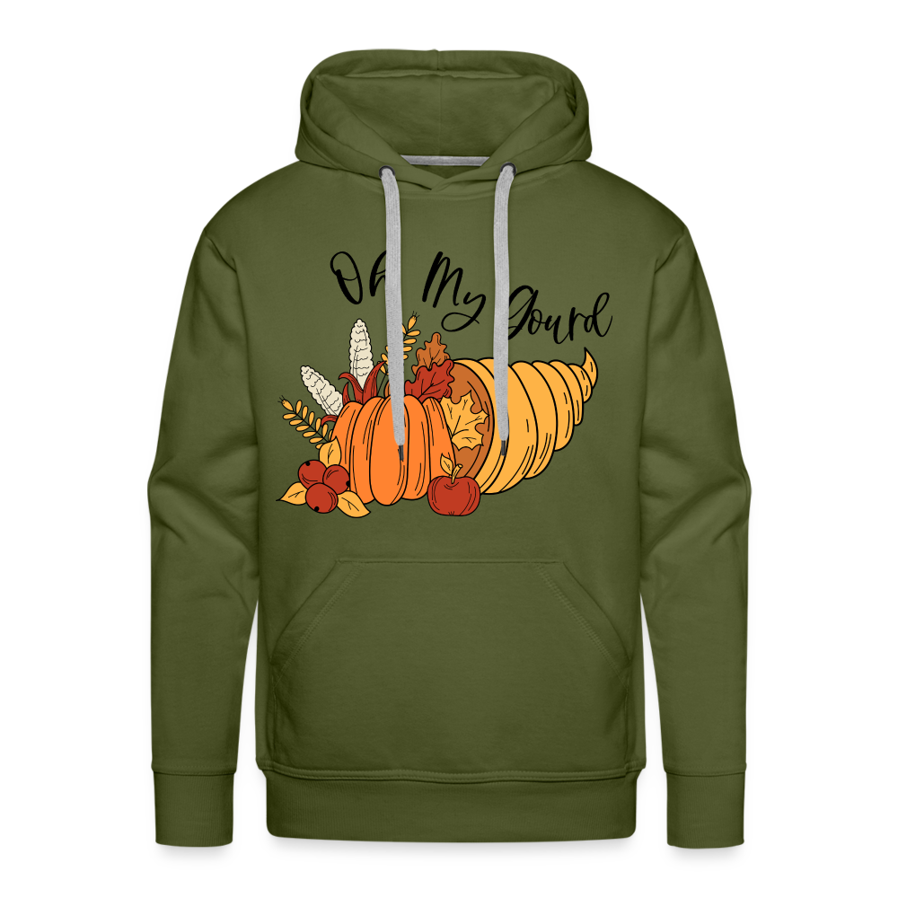 GU 'Oh My Gourd' Unisex Premium Hoodie - olive green