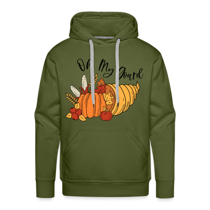 GU 'Oh My Gourd' Unisex Premium Hoodie - olive green