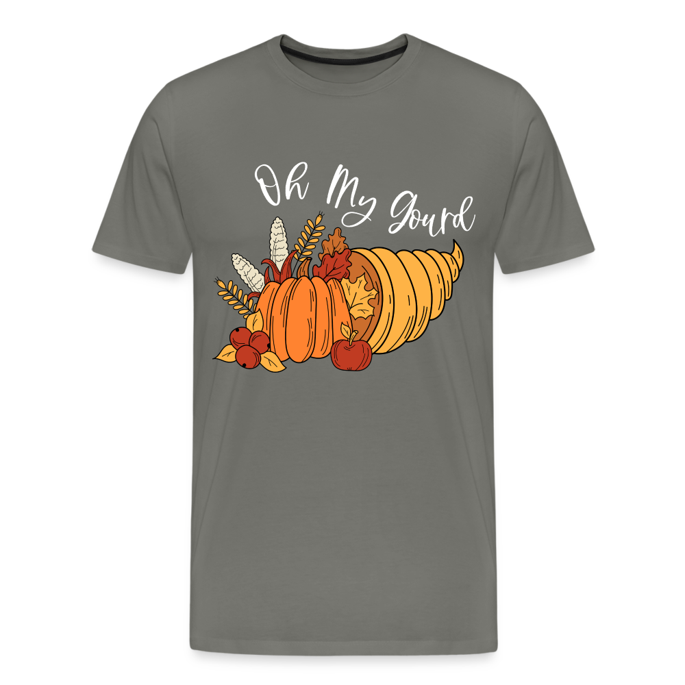 GU 'Oh My Gourd' Unisex Premium T-Shirt - asphalt gray