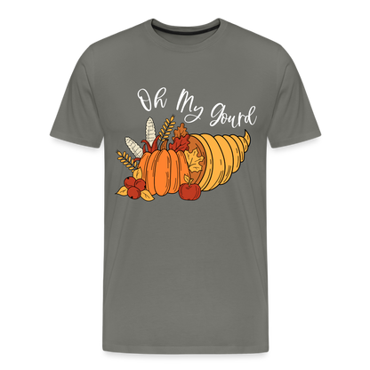 GU 'Oh My Gourd' Unisex Premium T-Shirt - asphalt gray