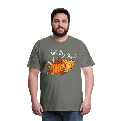 GU 'Oh My Gourd' Unisex Premium T-Shirt - asphalt gray