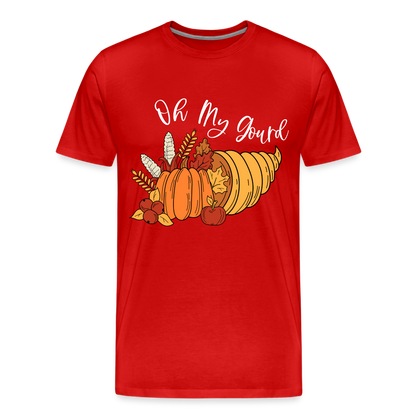 GU 'Oh My Gourd' Unisex Premium T-Shirt - red