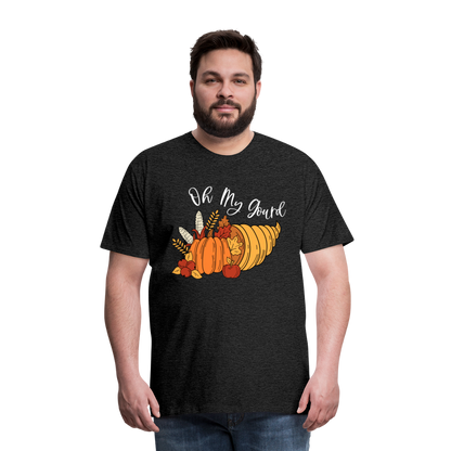 GU 'Oh My Gourd' Unisex Premium T-Shirt - charcoal grey