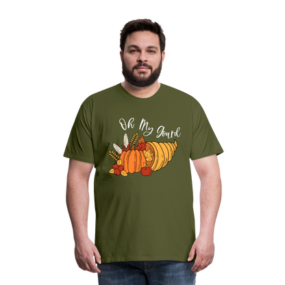 GU 'Oh My Gourd' Unisex Premium T-Shirt - olive green